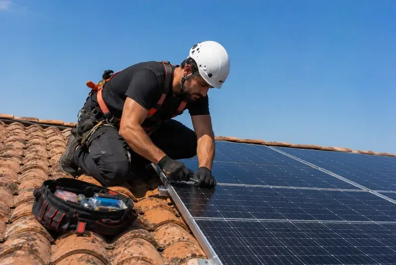 Maintenance et monitoring de panneaux solaires à Groslée-Saint-Benoit